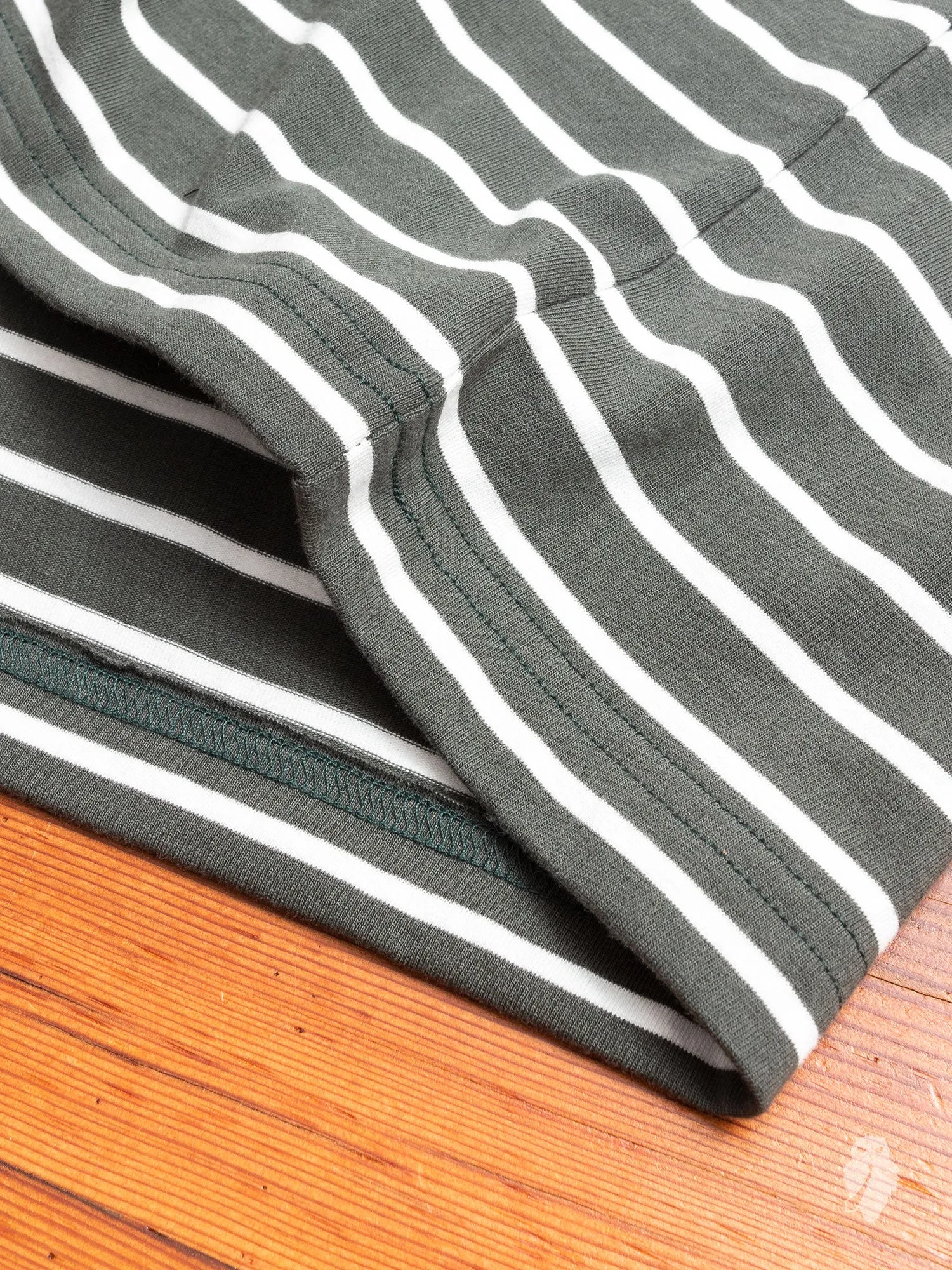 Heavyweight Jersey T-Shirt in Pine Stripe