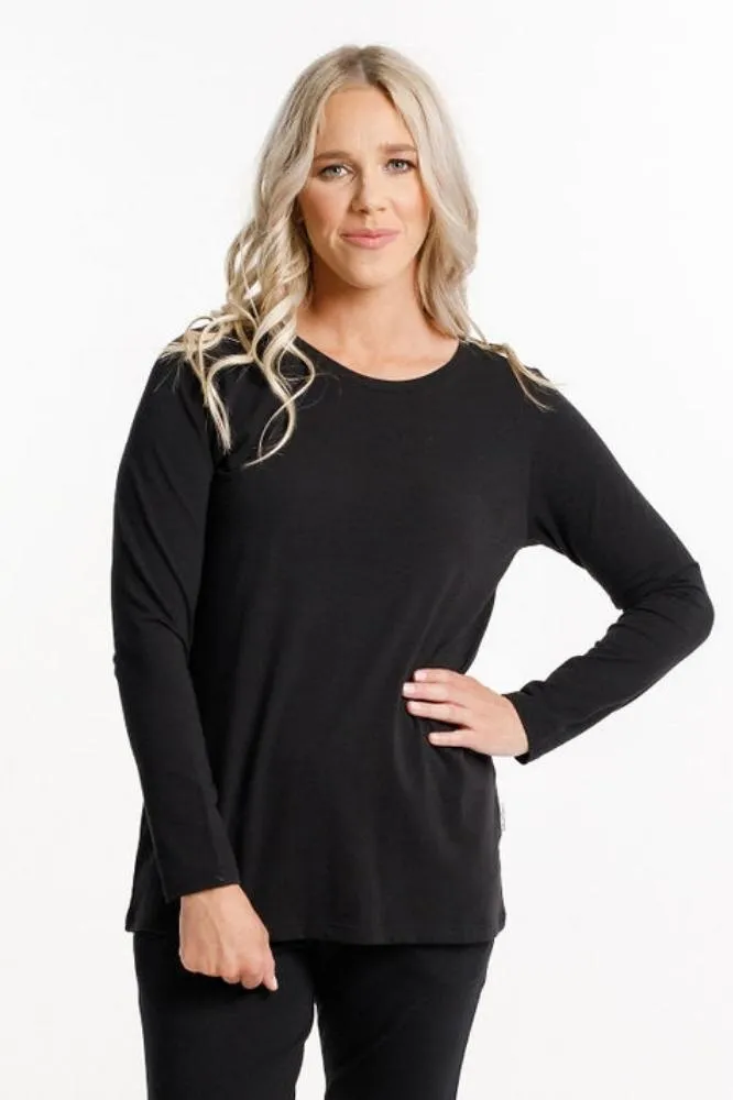 Homelee Long Sleeve Taylor Tee Black
