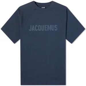 Jacquemus Typo T-shirt, navy blue