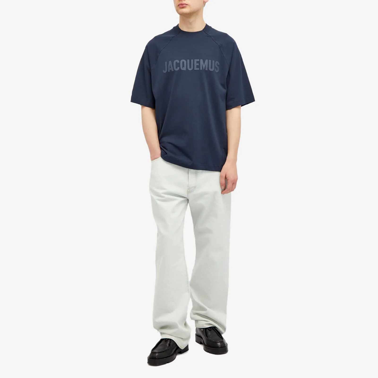 Jacquemus Typo T-shirt, navy blue
