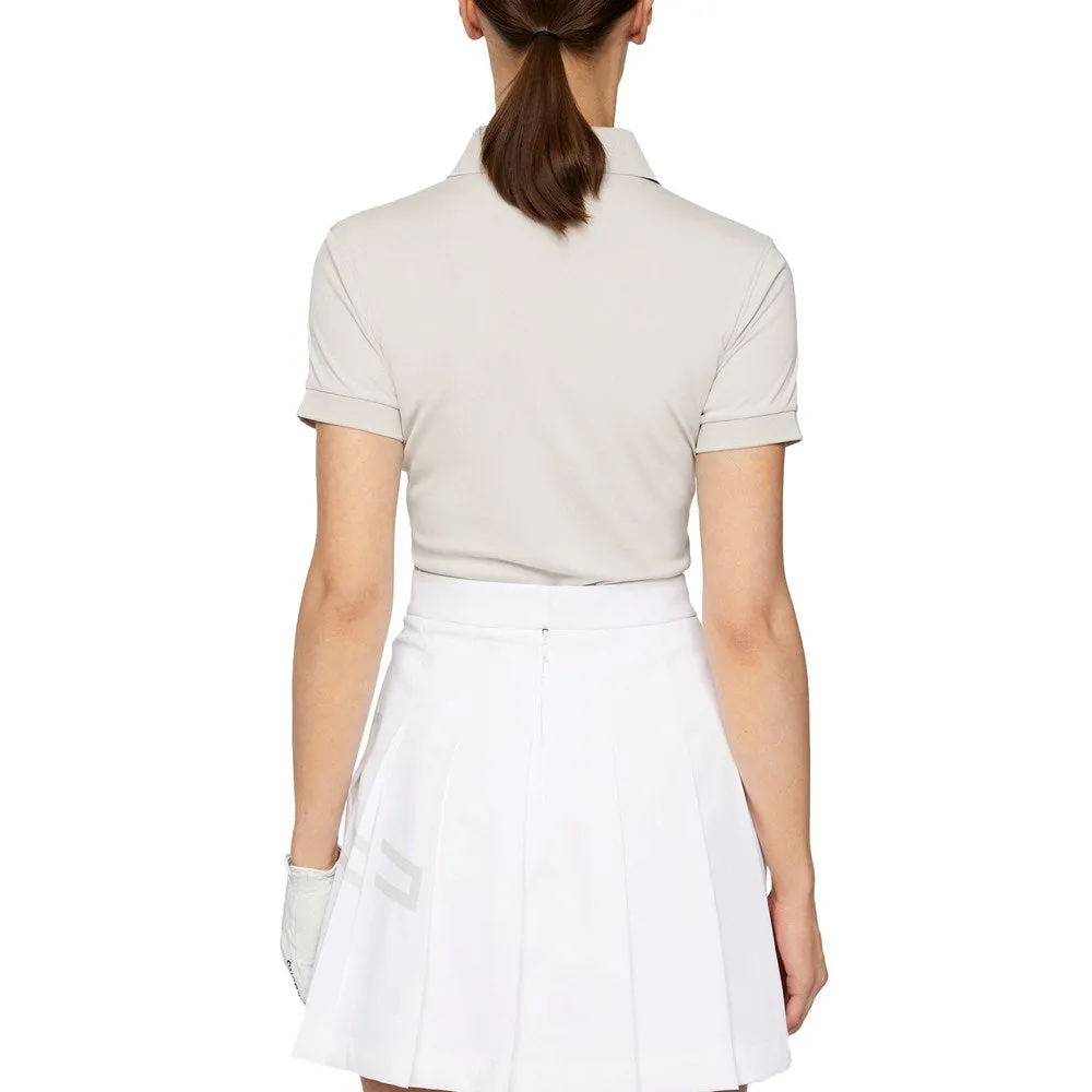 J.Lindeberg Women's Tour Tech Golf Polo Shirt - Moonbeam
