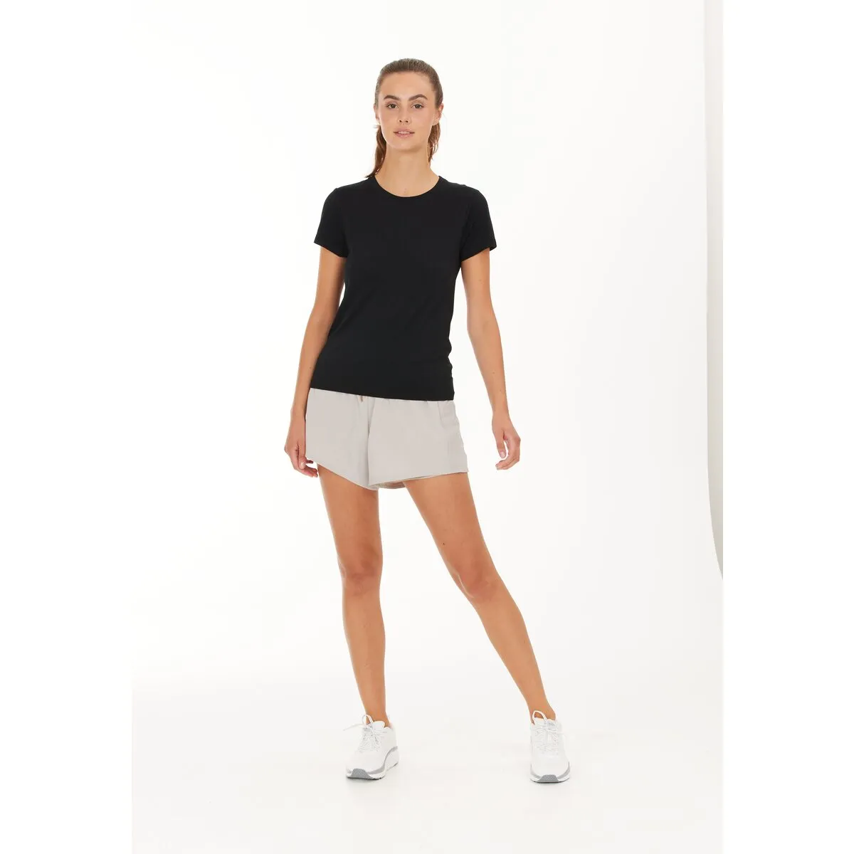 Julee Womenswear Loose Fit Seamless Tee - Black