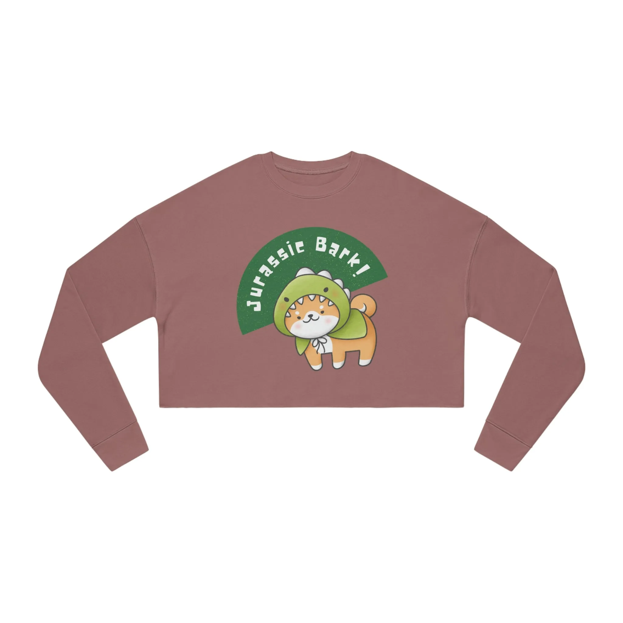 Jurassic Bark Dog POD Women's Cropped Sweatshirt