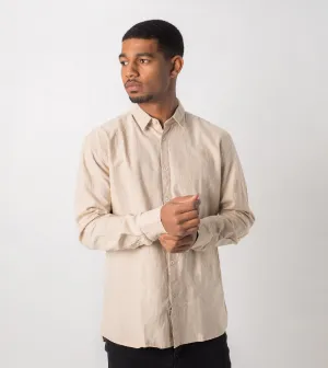 JY Linen LS Shirt Natural