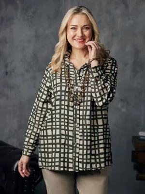 Khaki Squares Shirt