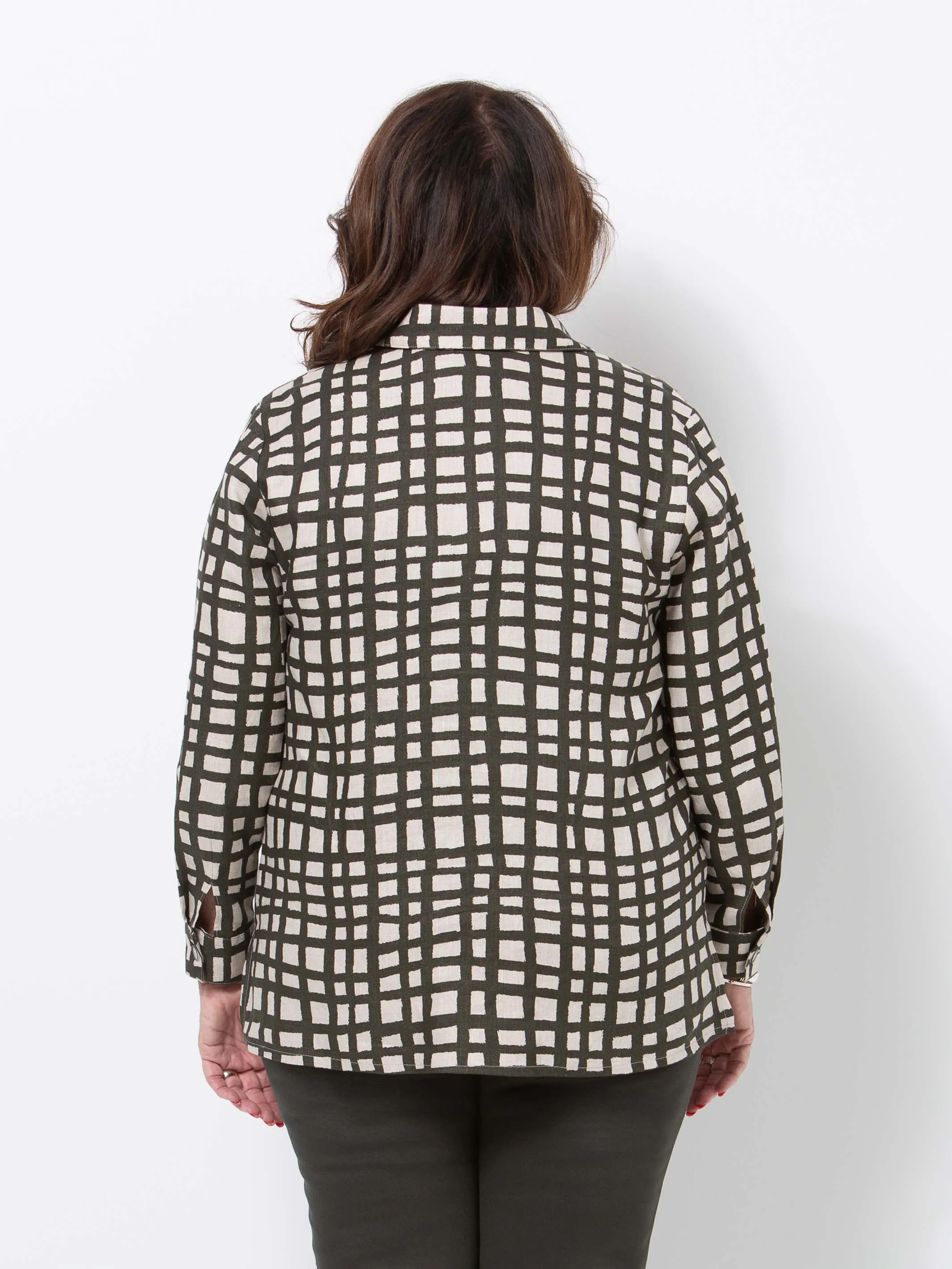 Khaki Squares Shirt
