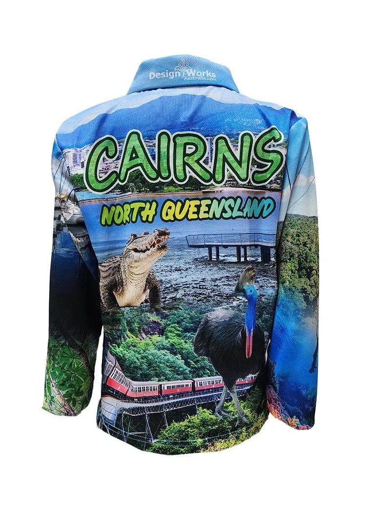 Kids Sun Safe Long Sleeve Fishing Shirt - Cairns