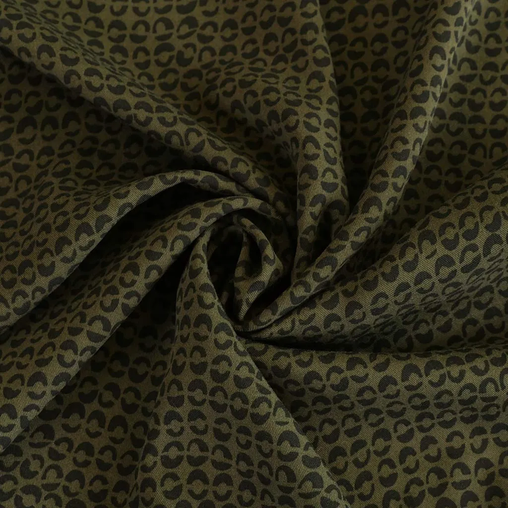 Linz - Pullman Green Ds Viscose Woven Twill Fabric