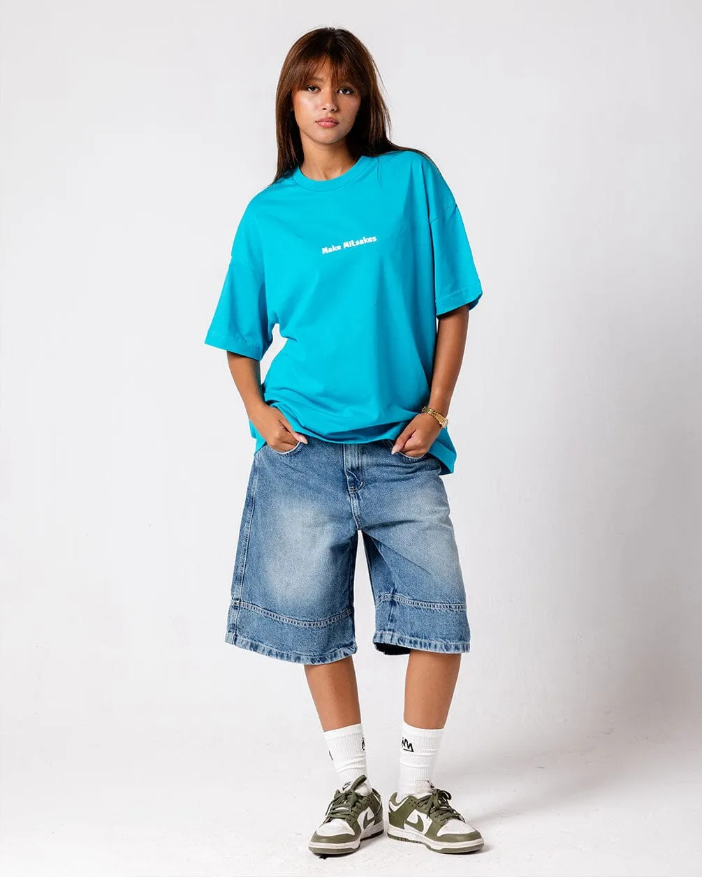Make Mistakes Printed Oversized Tee