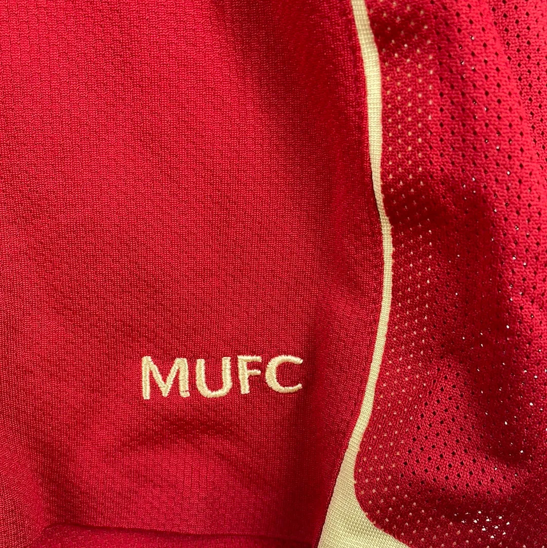 Manchester United 2006/2007 Home Player Issue Shirt - Long Sleeve - Saha 9