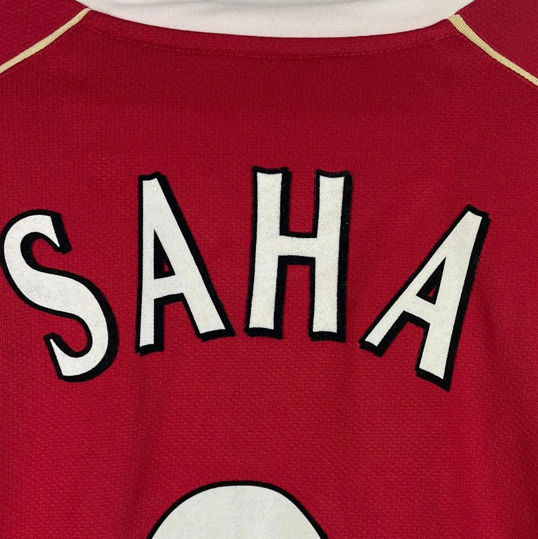 Manchester United 2006/2007 Home Player Issue Shirt - Long Sleeve - Saha 9