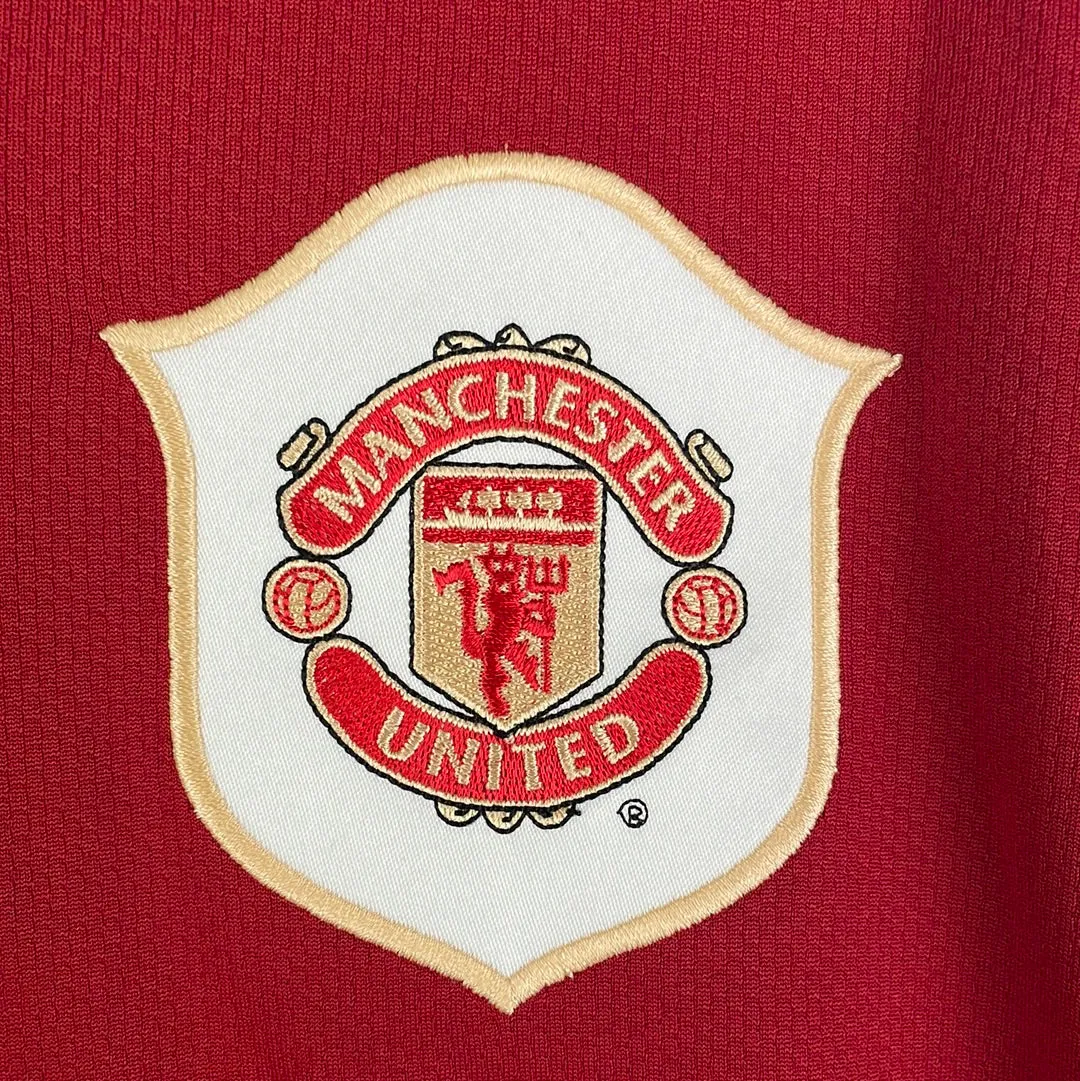 Manchester United 2006/2007 Home Player Issue Shirt - Long Sleeve - Saha 9