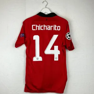 Manchester United 2013/2014 Player Issue Home Shirt - Chicharito 14 - Champions League