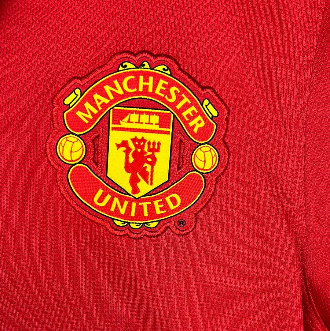 Manchester United 2013/2014 Player Issue Home Shirt - Chicharito 14 - Champions League