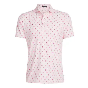 Mapped Icon Camo Tech Jersey Polo Petal - AW23