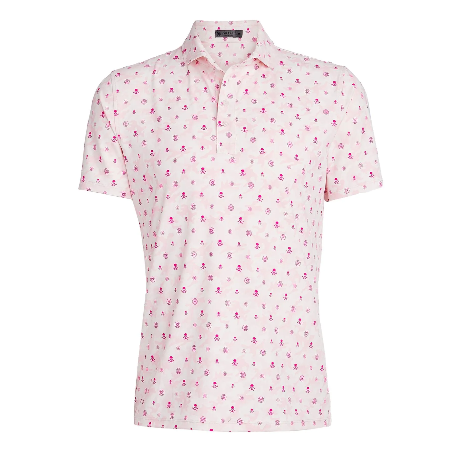 Mapped Icon Camo Tech Jersey Polo Petal - AW23
