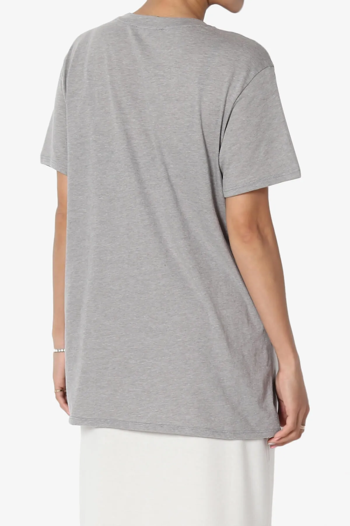Mayra O Neck Cotton Boyfriend Tee