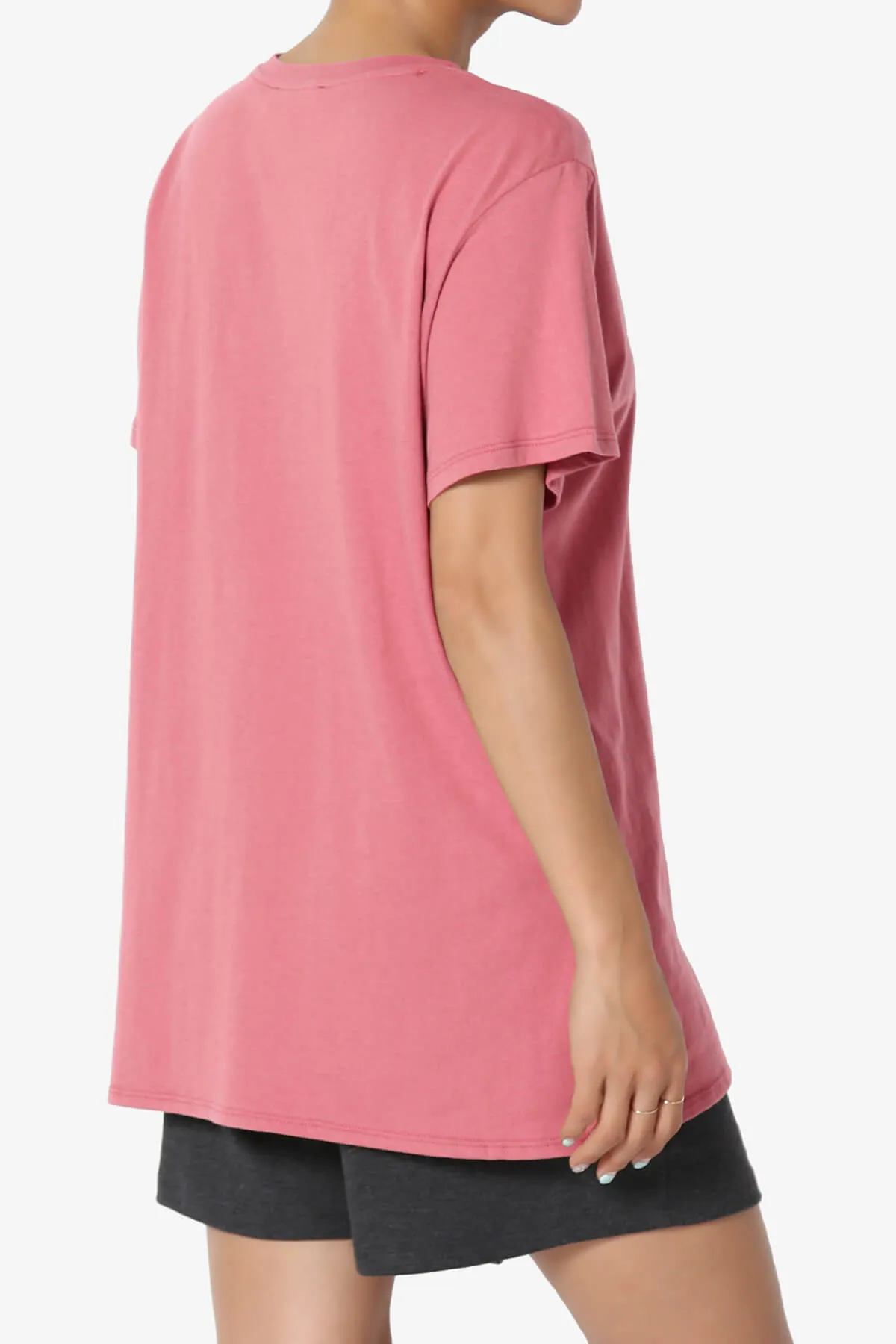Mayra O Neck Cotton Boyfriend Tee