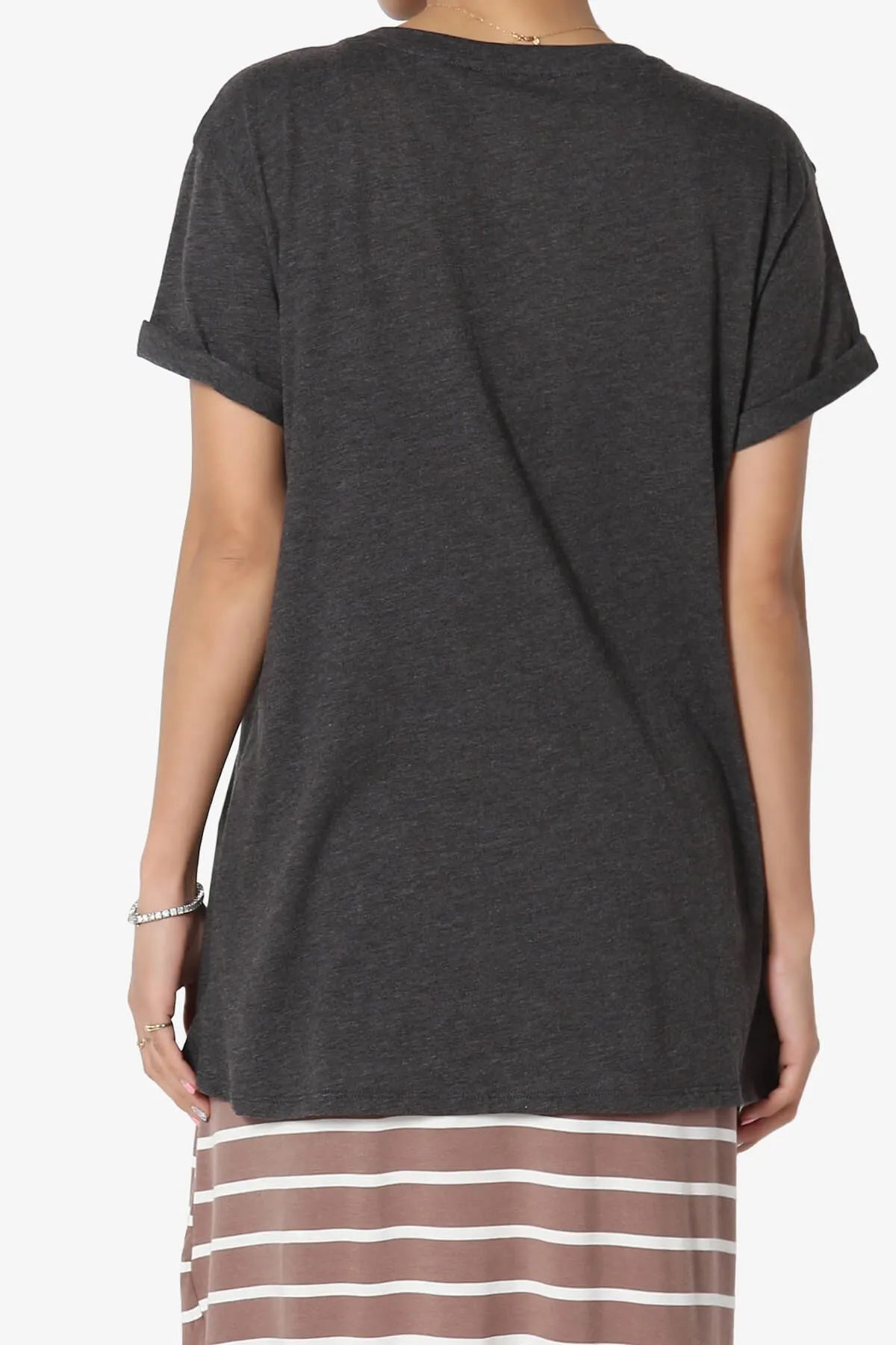Mayra O Neck Cotton Boyfriend Tee