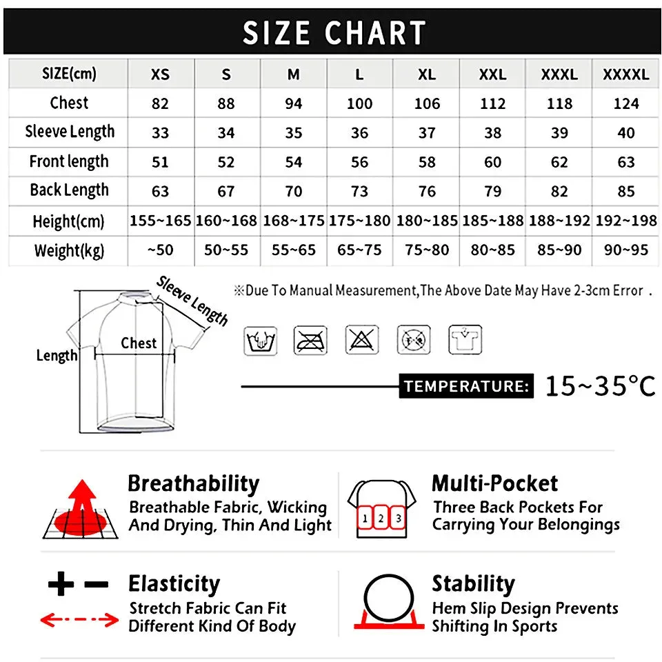 Men Cycling Jersey White Cycling Clothing Quick Dry Bicycle Short Sleeves MTB Mallot Ciclismo Enduro Shirts Bike Clothes Uniform
