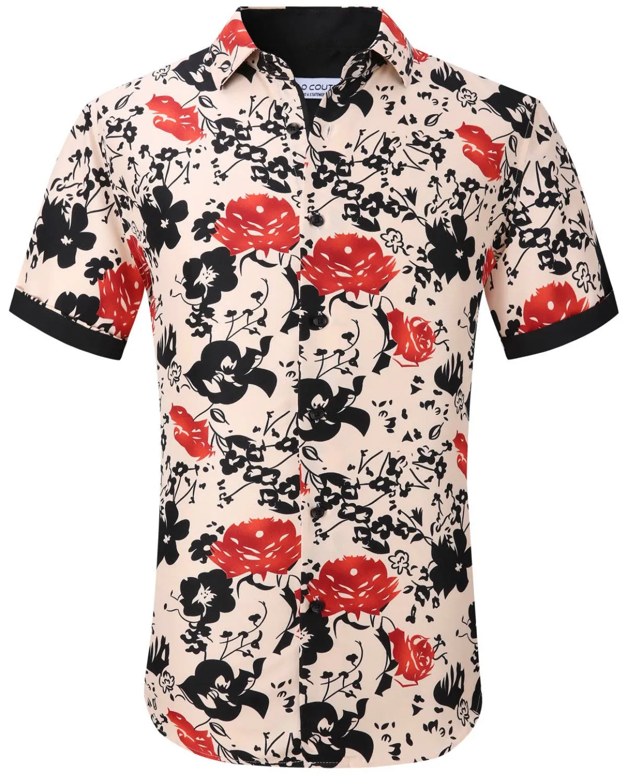 Men’s “Bold Rose” Printed Shirt