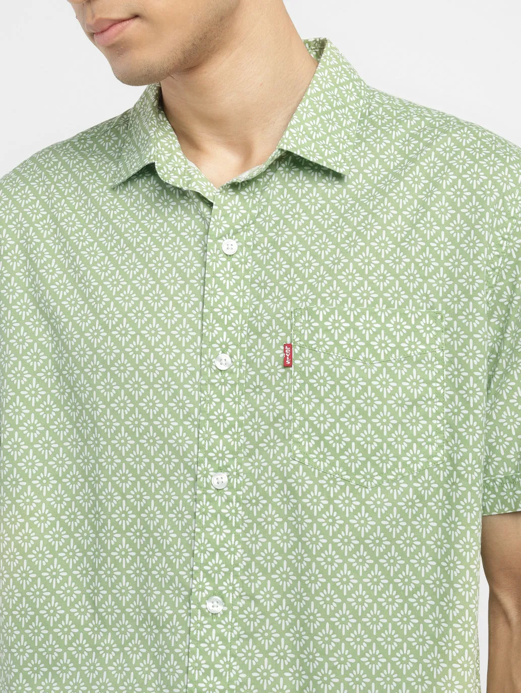 Men's Jacquard Slim Fit Shirt