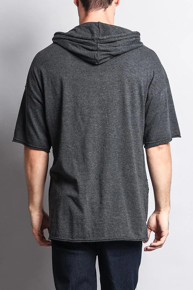 Men's Over Sized Hooded T-Shirt