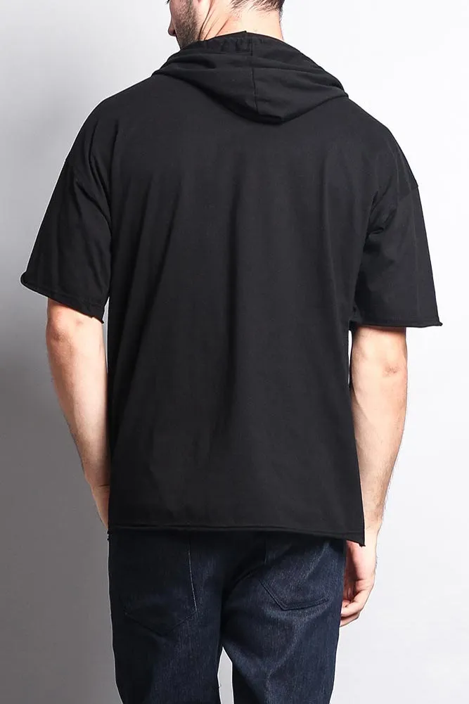 Men's Over Sized Hooded T-Shirt