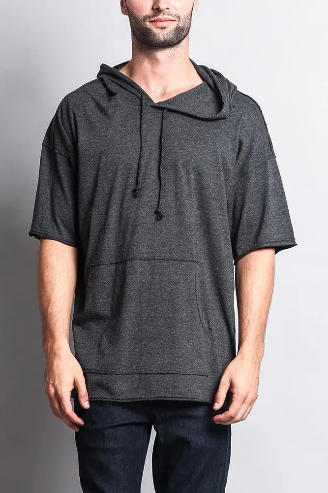 Men's Over Sized Hooded T-Shirt