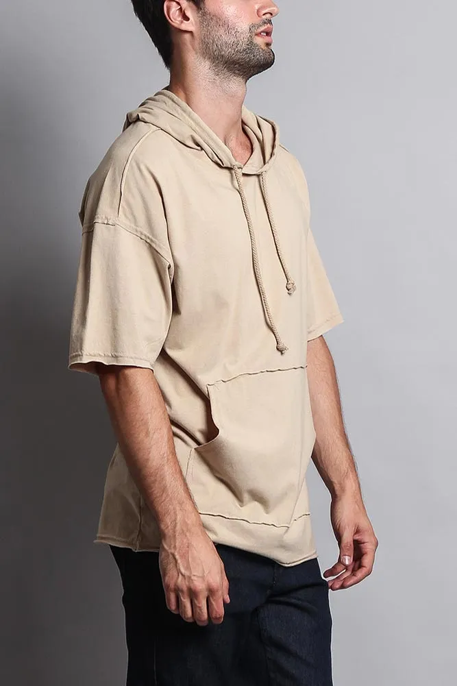 Men's Over Sized Hooded T-Shirt