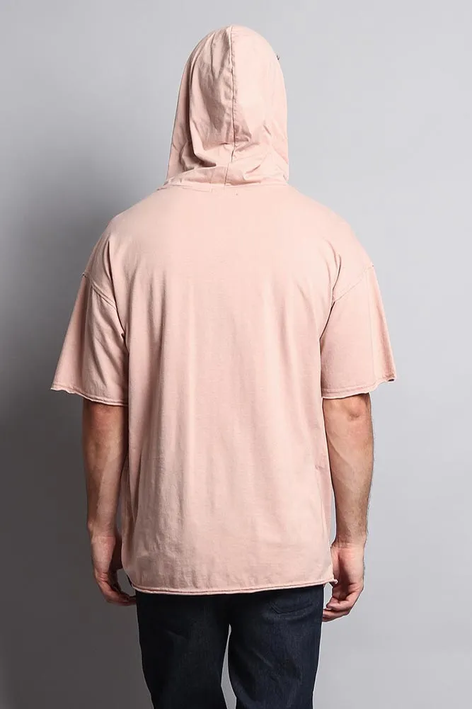 Men's Over Sized Hooded T-Shirt