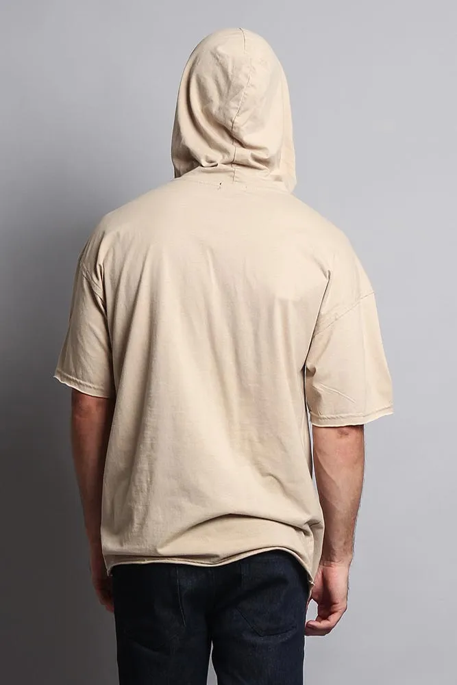 Men's Over Sized Hooded T-Shirt