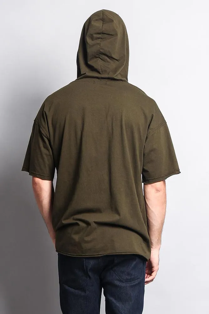 Men's Over Sized Hooded T-Shirt