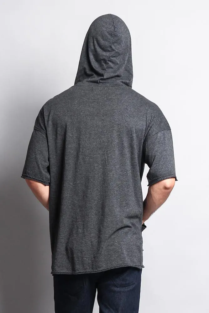 Men's Over Sized Hooded T-Shirt