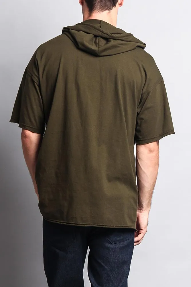 Men's Over Sized Hooded T-Shirt