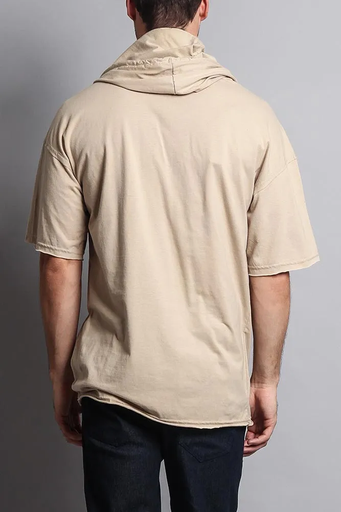 Men's Over Sized Hooded T-Shirt