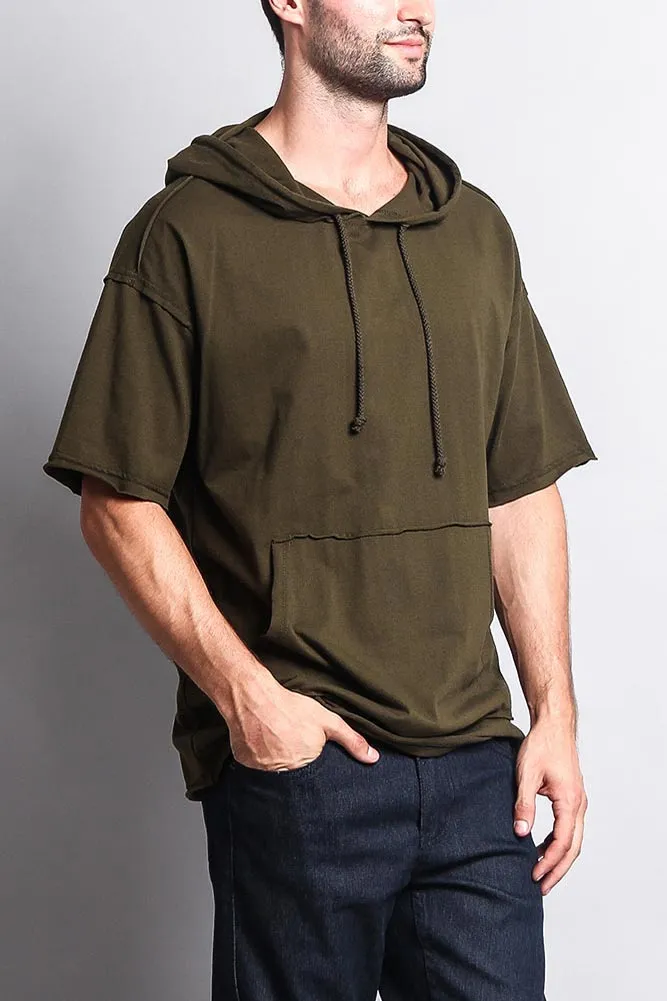 Men's Over Sized Hooded T-Shirt