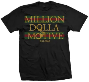 Money and Cuffs - Gold on Black T-Shirt