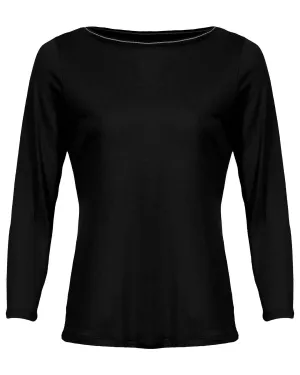 Neck Detail Bamboo Pullover