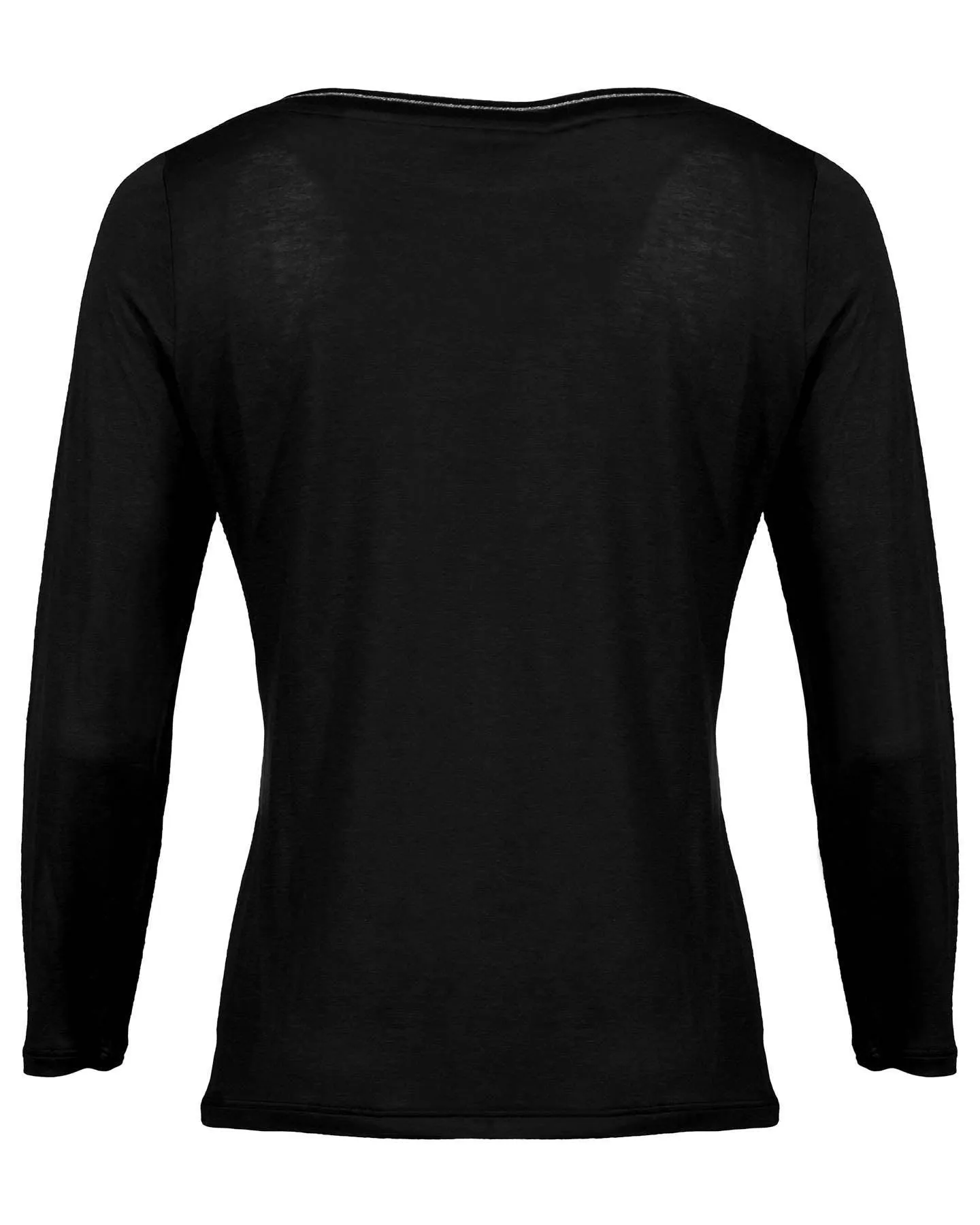 Neck Detail Bamboo Pullover