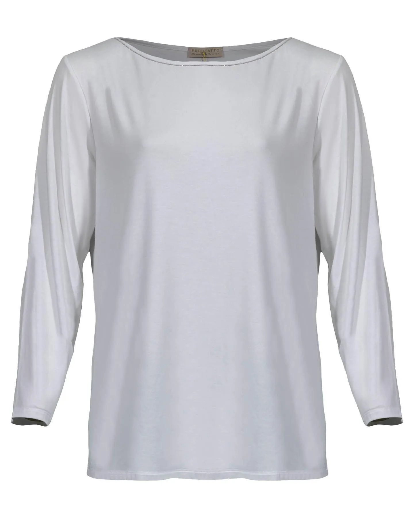 Neck Detail Bamboo Pullover