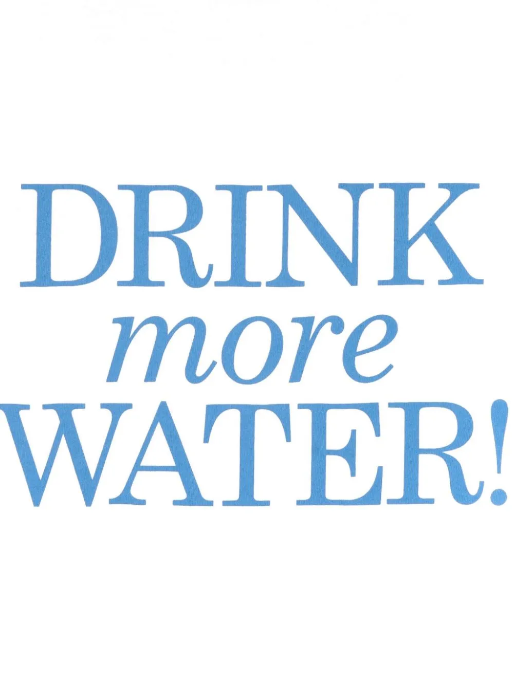 New Drink Water cotton T-shirt