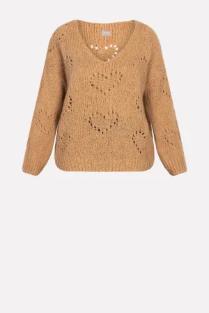 NONA PLUNGING KNITWEAR SHIRT