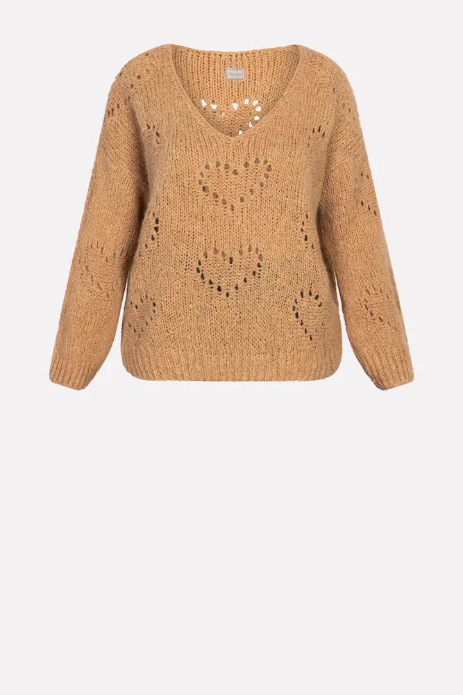 NONA PLUNGING KNITWEAR SHIRT