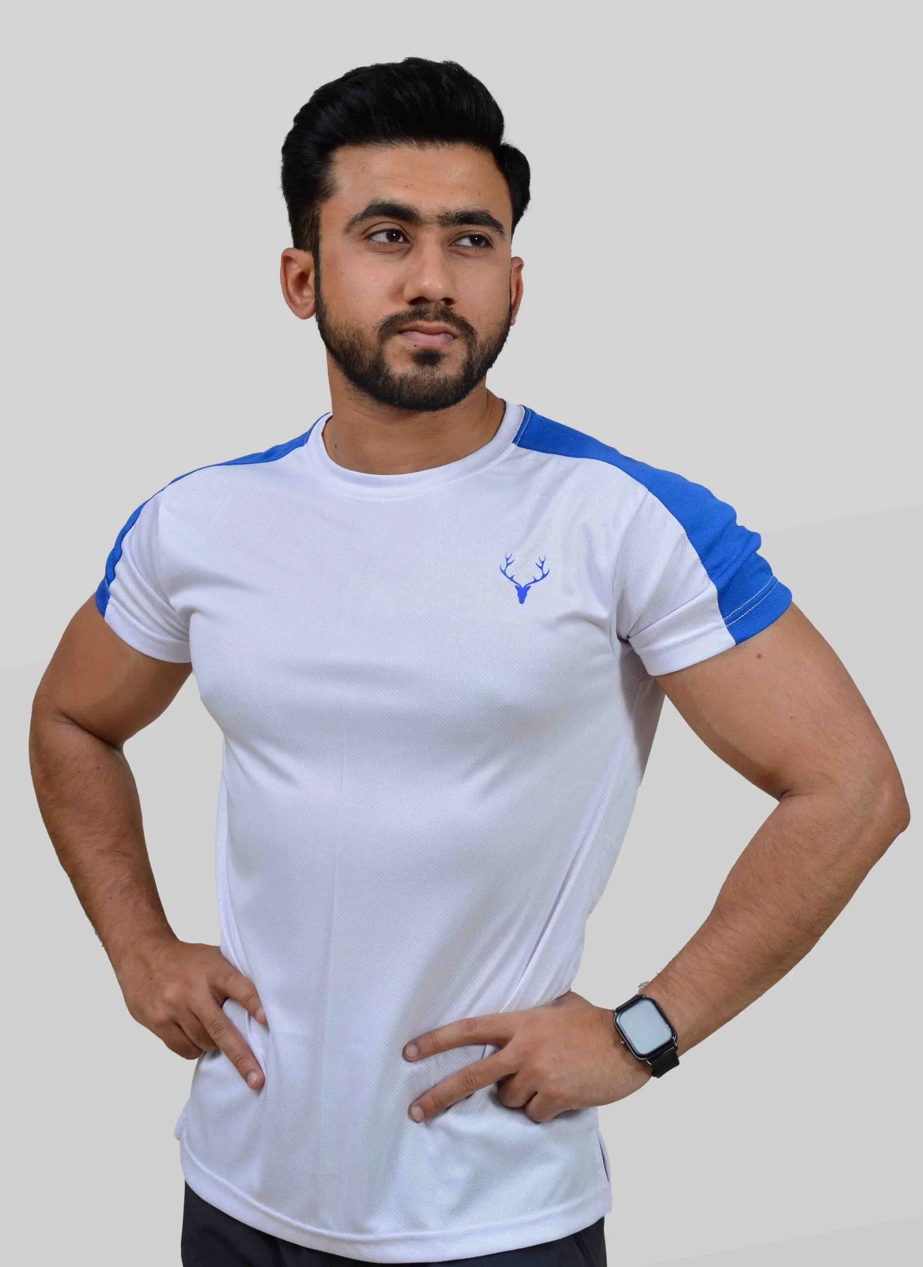 Revival Dri-Fit Tee 1.0 (White & Blue)