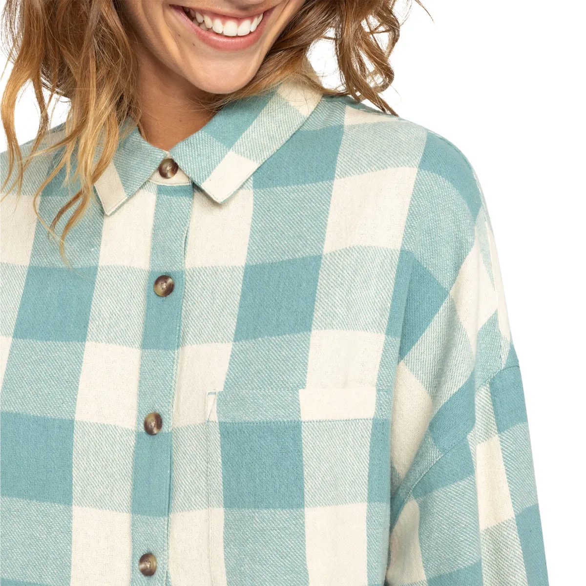 Roxy Women's Lets Get Away Long Sleeve Button-Up Shirt