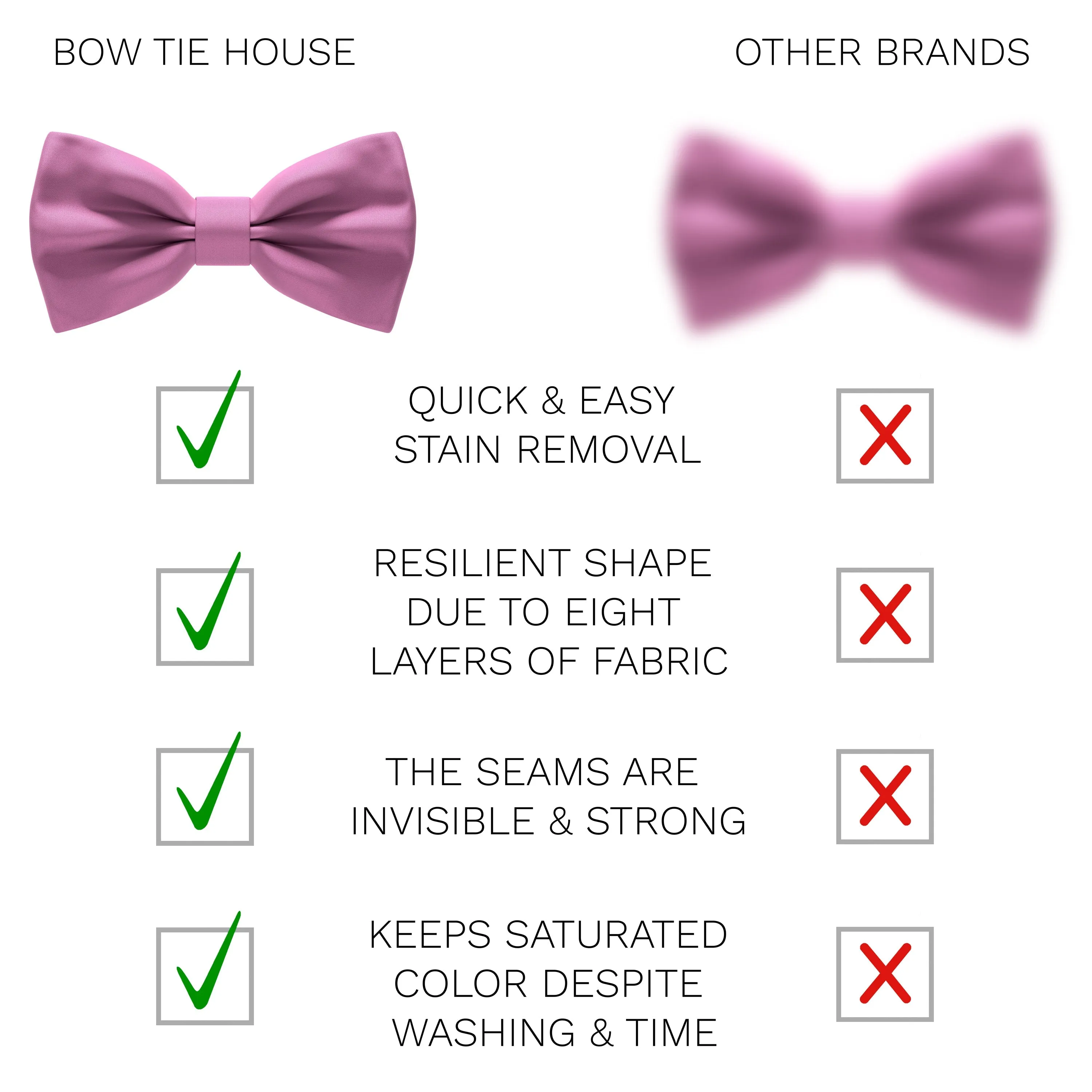 Satin Lilac Bow Tie