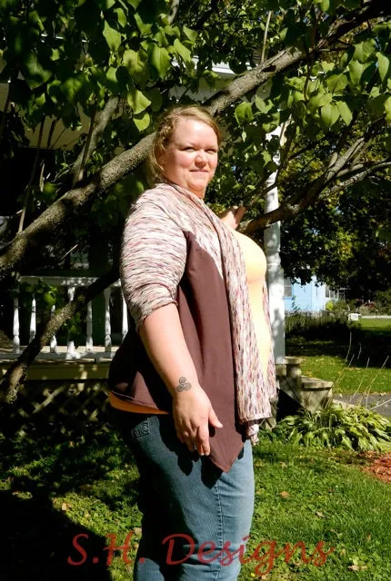 Scarf Neck Cardigan (Women)