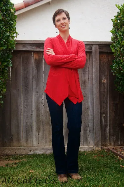 Scarf Neck Cardigan (Women)