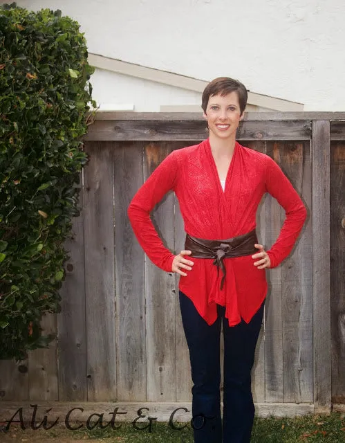 Scarf Neck Cardigan (Women)